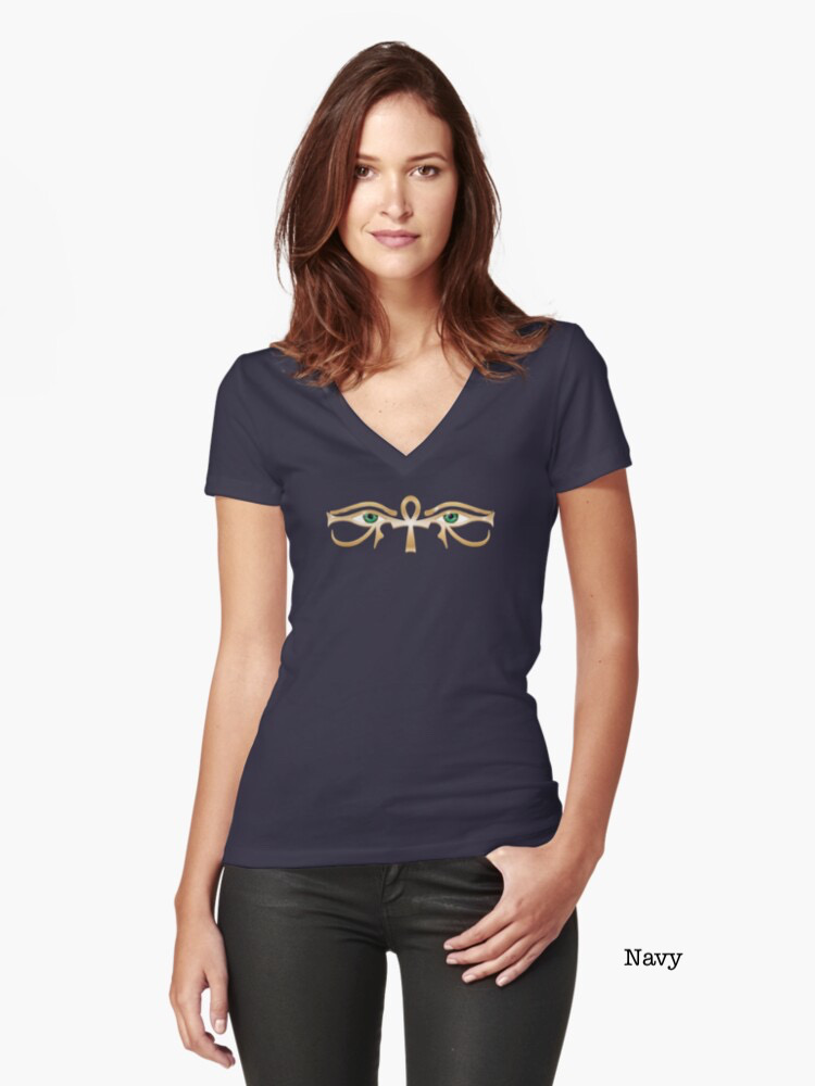 Temple Collection Fitted V-Neck T-Shirt - Image 7