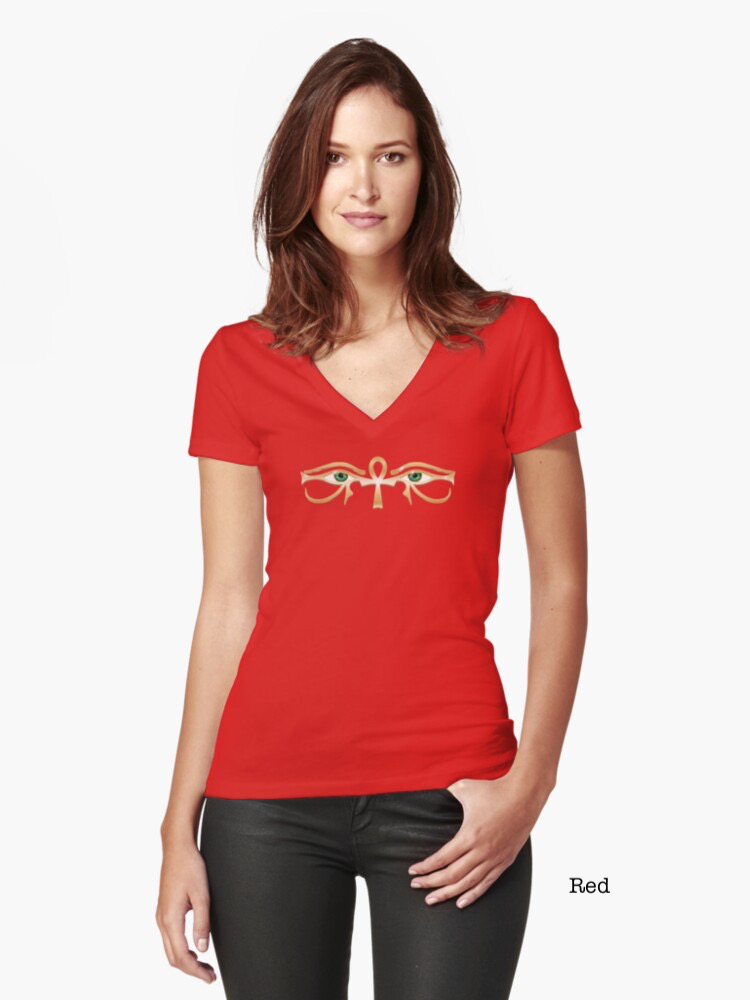 Temple Collection Fitted V-Neck T-Shirt - Image 9